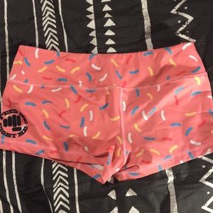 Spandex training shorts